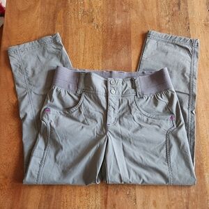 Title Nine Women's Clamber Grey Hiking Capri Pants 2